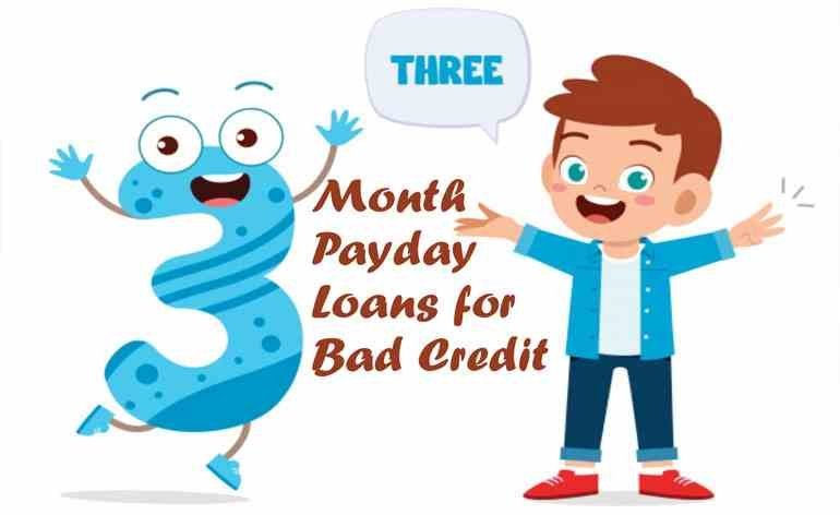 3 month payday loans for bad credit