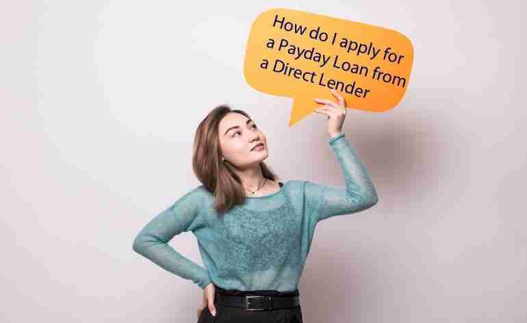 how do i apply for a payday loan from a direct lender